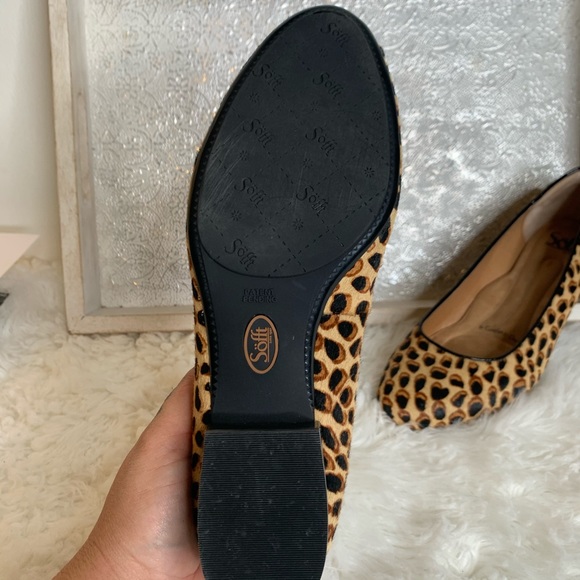 Sofft Leopard Print Cow Hair Leather Ballet Flats EUC Size 7.5 - Picture 6 of 6